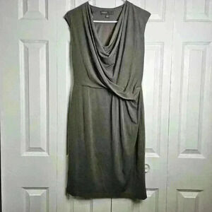 Donna Ricco Gray Sleeveless Knee Length Dress Size 10
